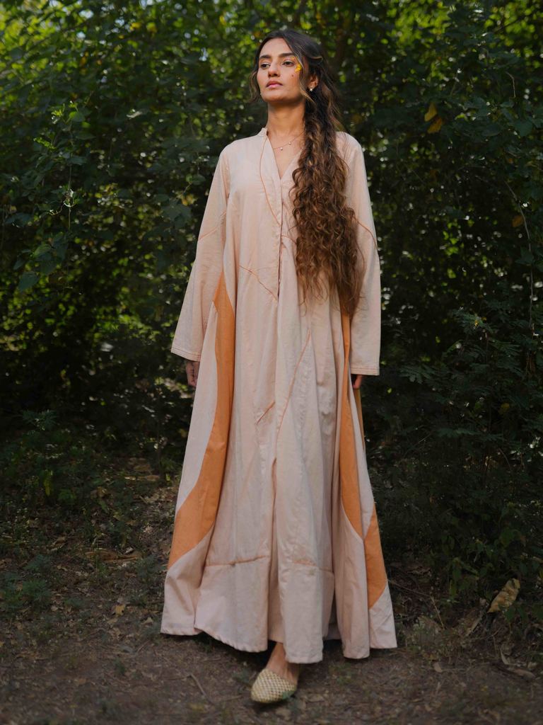 Lailah Dress - Orange Cotton - OurDve