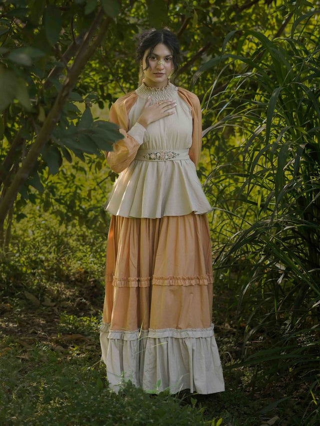 Zuphlas Dress - Orange Cotton - OurDve 