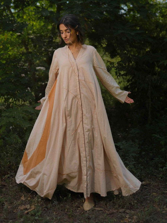 Lailah Dress - Orange Cotton