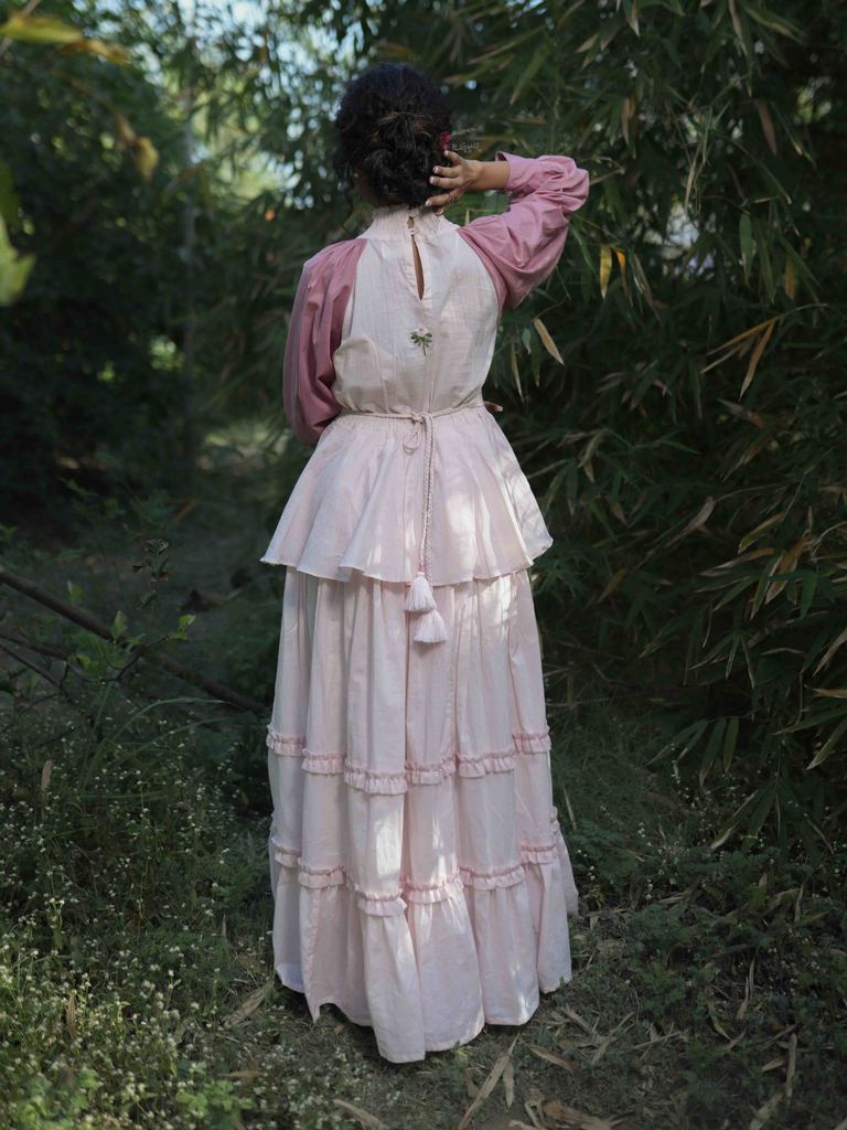 Zuphlas Dress - Pink Cotton - OurDve