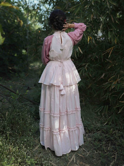 Zuphlas Dress - Pink Cotton - OurDve