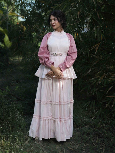 Zuphlas Dress - Pink Cotton - OurDve