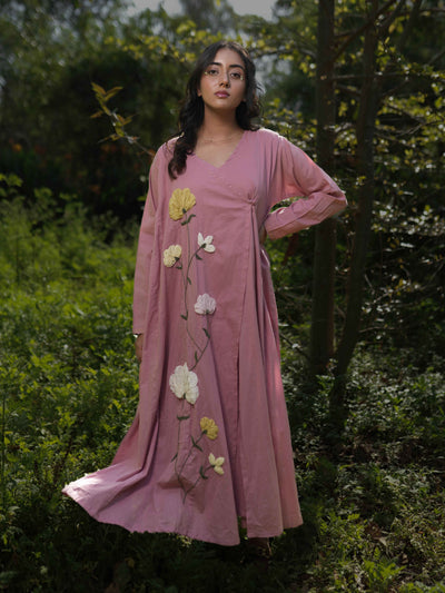 Gabriel Dress - Pink Cotton - OurDve