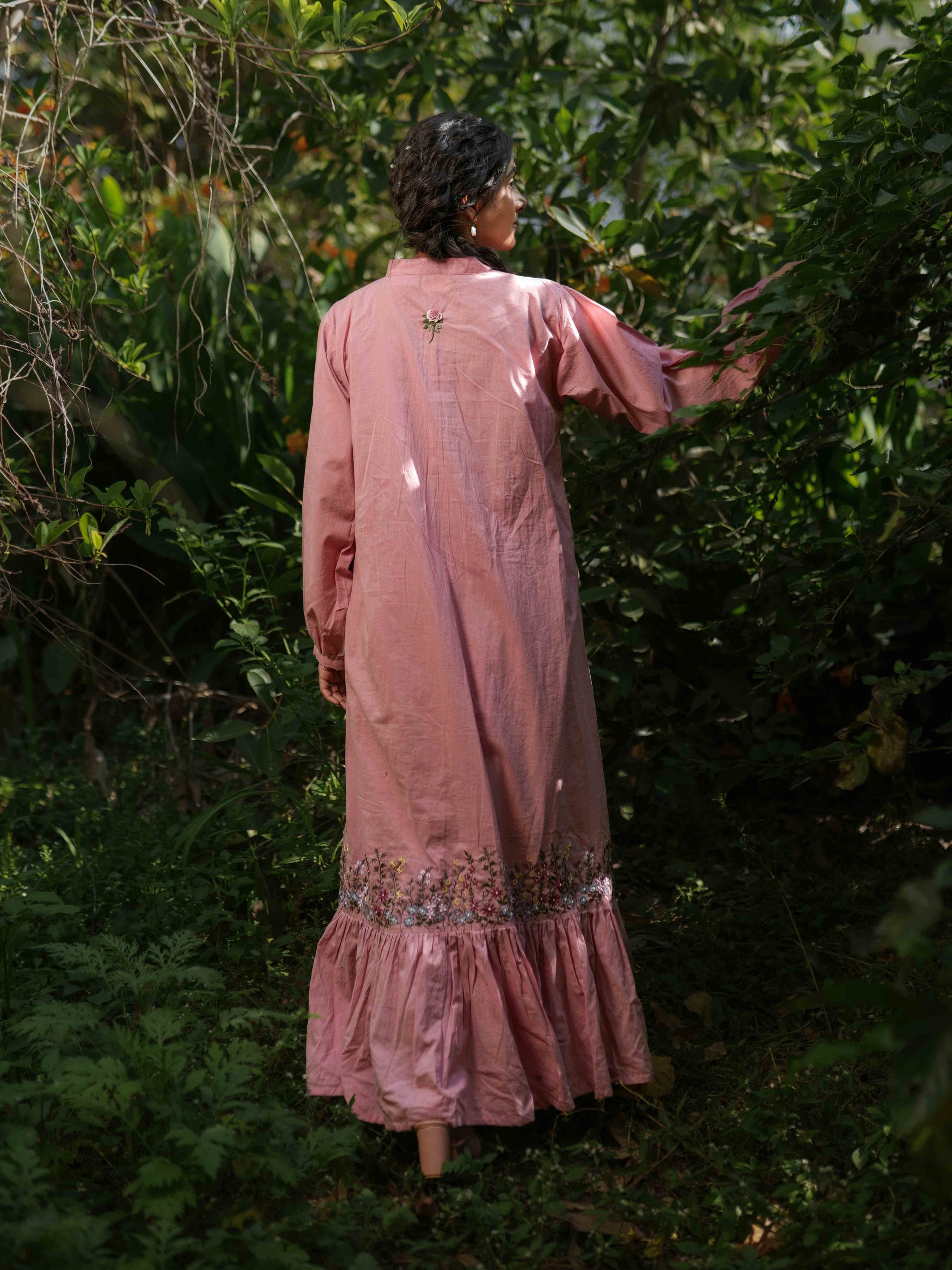 Raphael Dress - Pink Cotton - OurDve