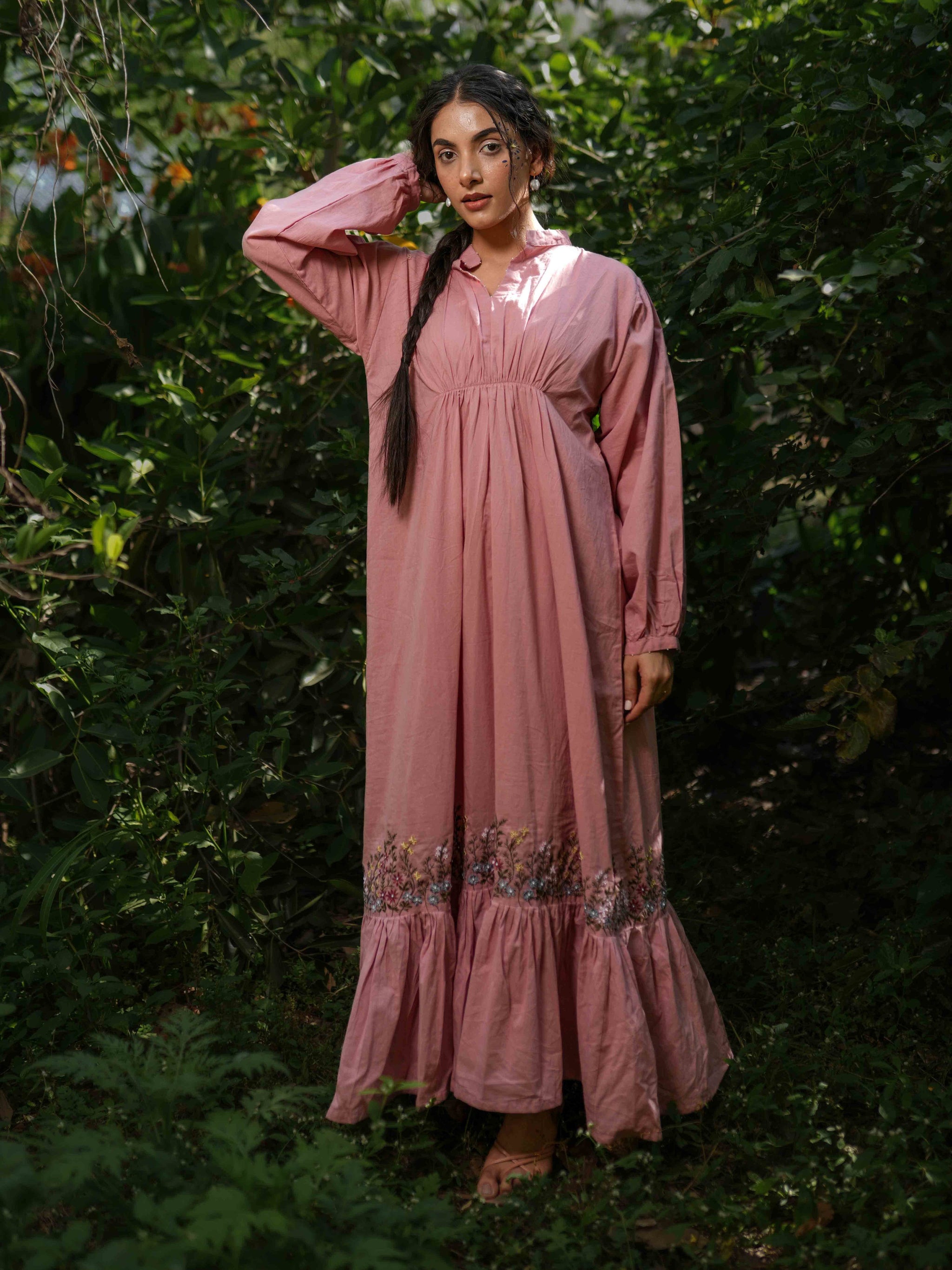 Raphael Dress - Pink Cotton - OurDve