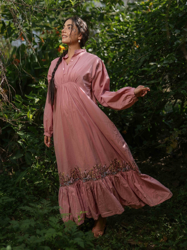 Raphael Dress - Pink Cotton - OurDve