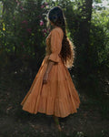 Daliso Set - Top and Skirt - Orange Cotton - OurDve 