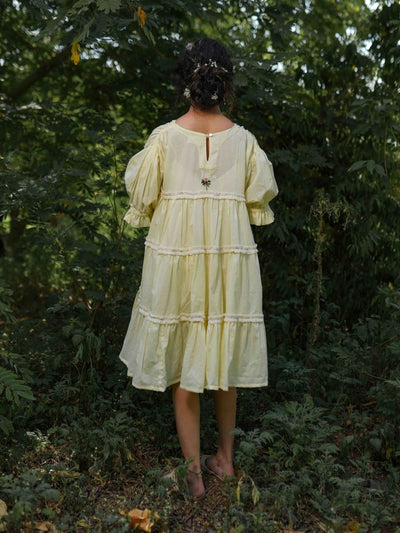 Loreto Dress - Yellow Cotton - OurDve