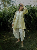 Earl Set - Top and Pants Yellow Cotton - OurDve 