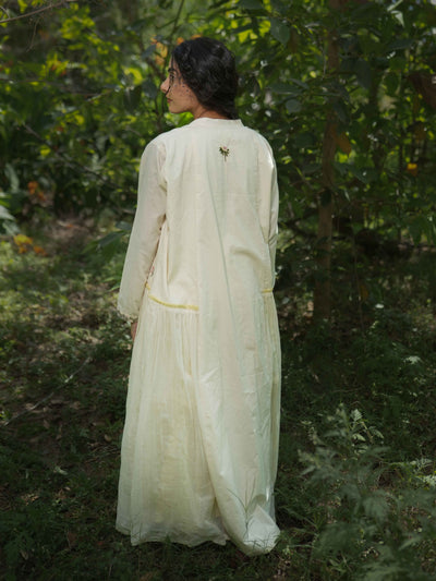 Rabia Set - Dress and Jacket - Yellow Cotton - OurDve