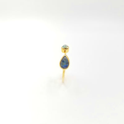 Opal and Moonstone Ring - OurDve
