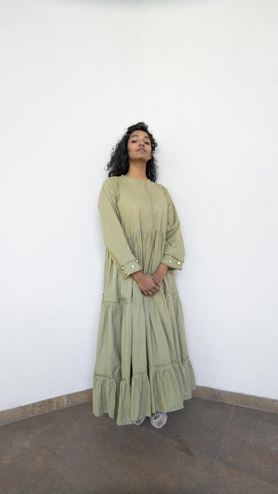 Adole Dress - Pista Green - OurDve