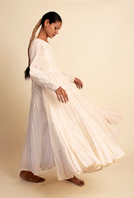 Dhari Dress - Beige - OurDve