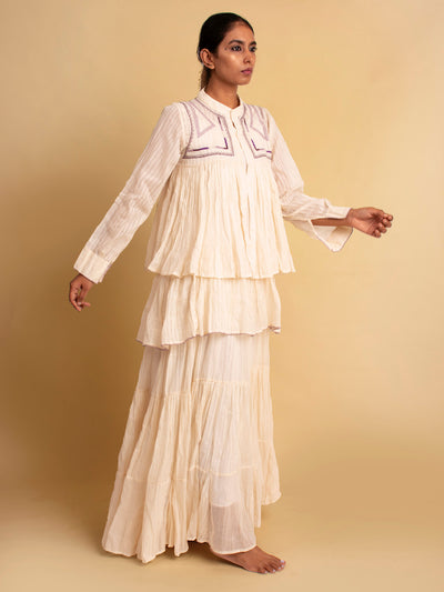 Gowda Set (Dress + Jacket) - Beige - OurDve