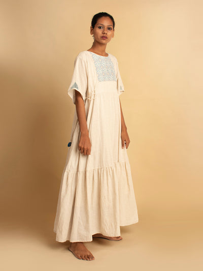 Kaira Dress - Beige - OurDve