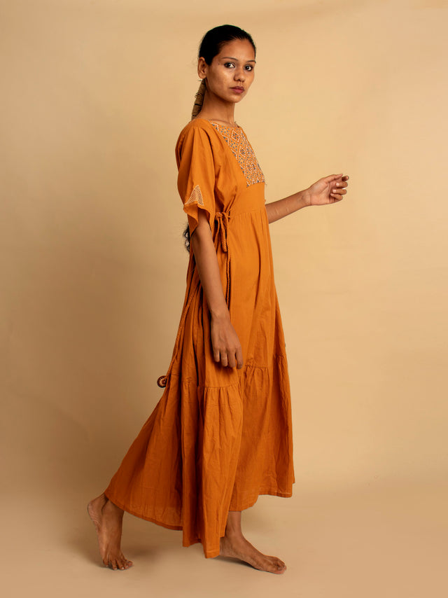 Kaira Dress - Tan - OurDve 