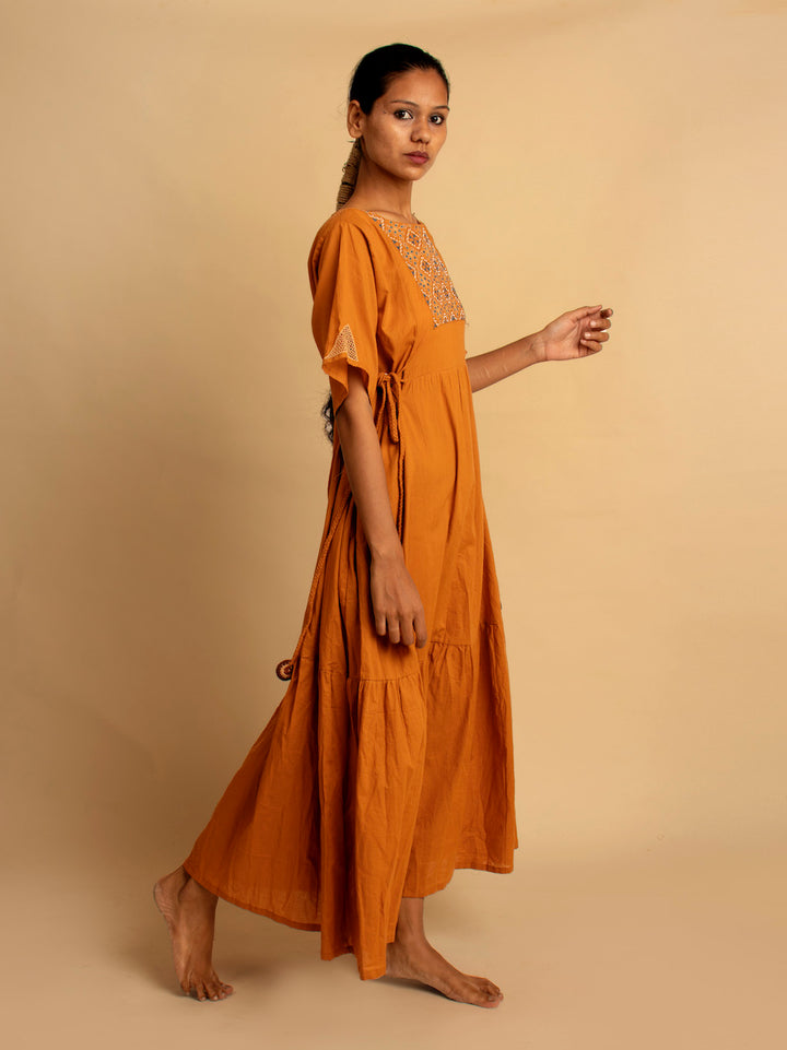 Kaira Dress - Tan - OurDve