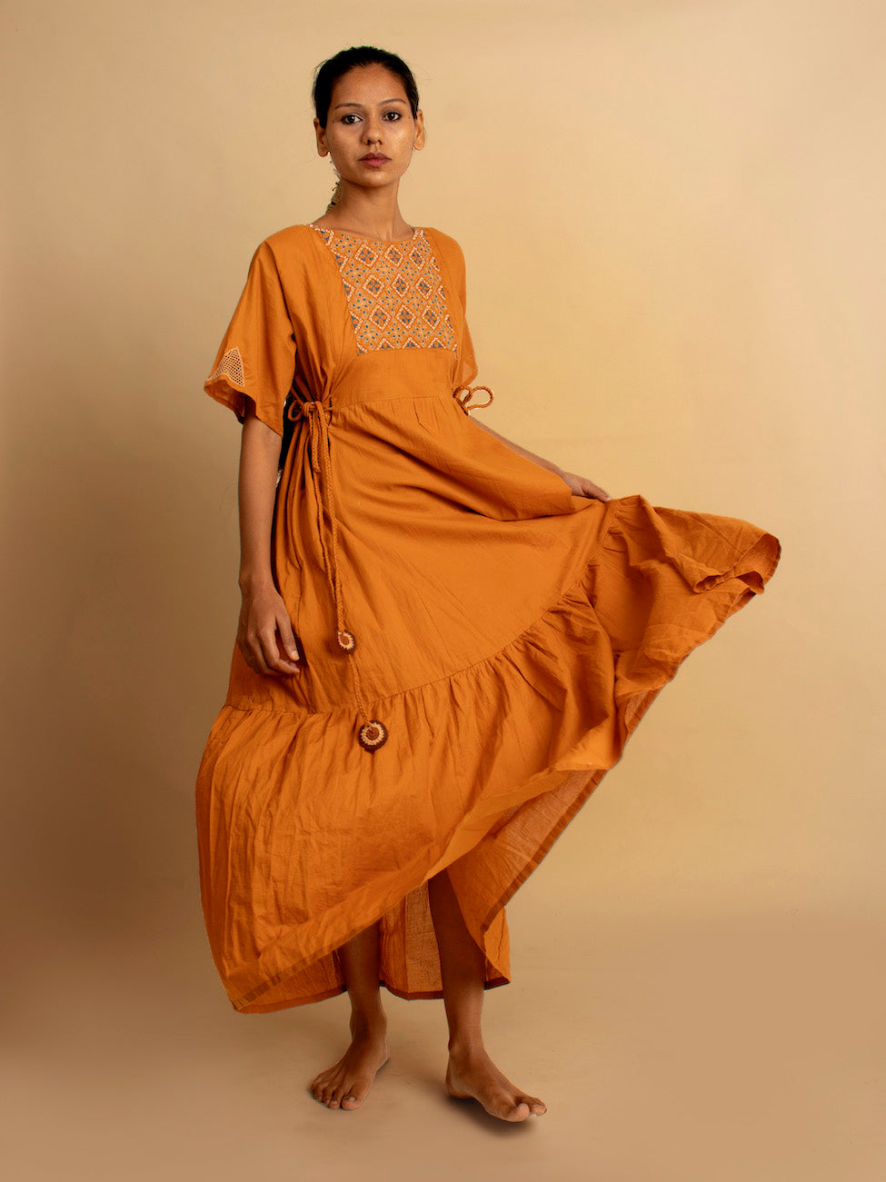 Kaira Dress - Tan - OurDve