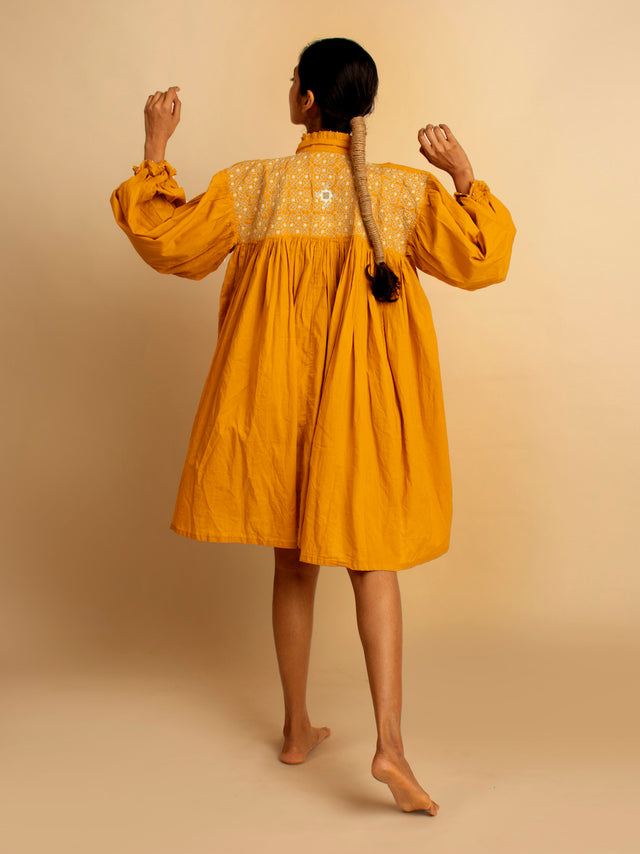 Rabh Dress - Mustard - OurDve 