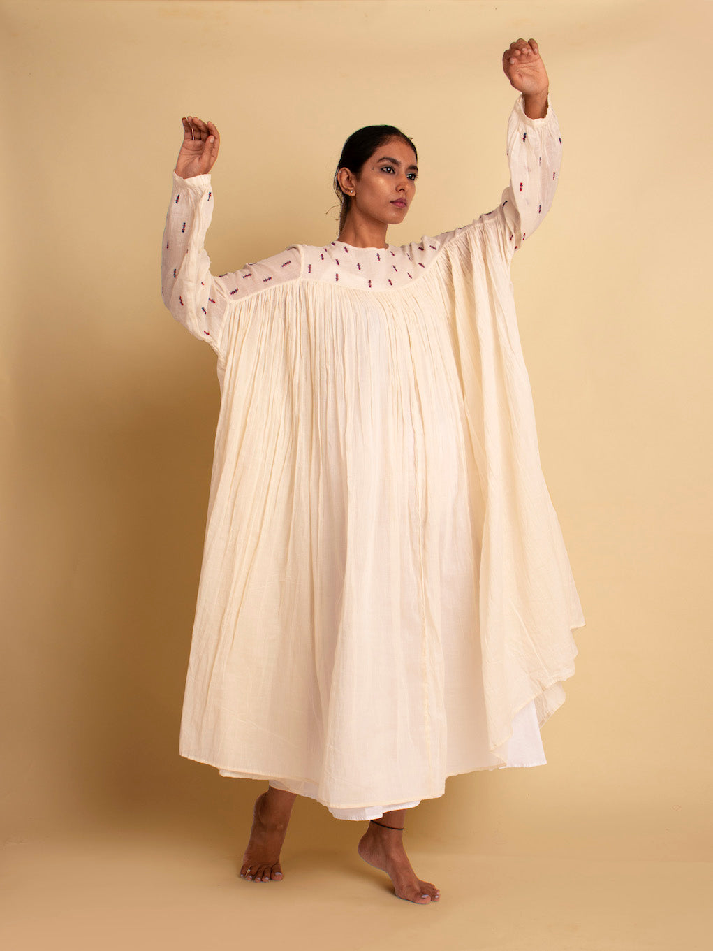 Reba Dress - Beige - OurDve