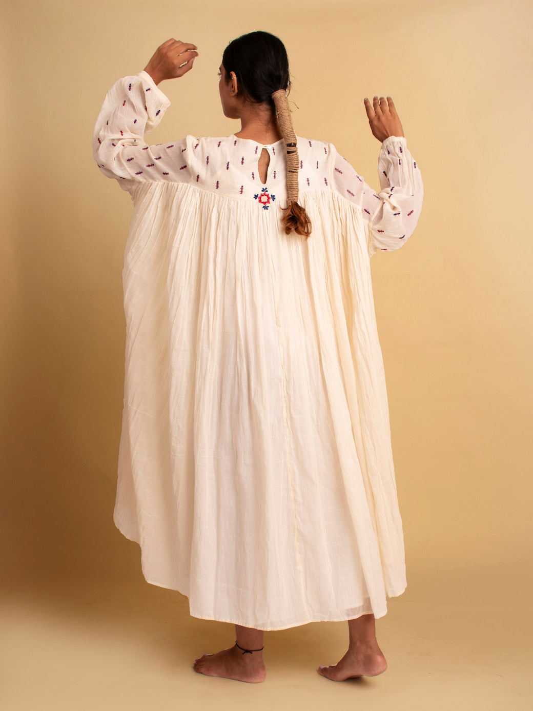 Reba Dress - Beige - OurDve