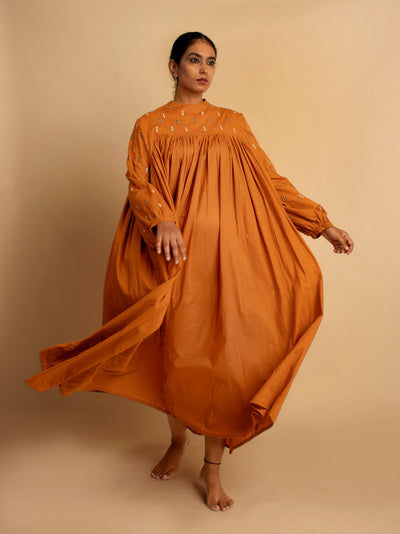 Reba Dress - Tan - OurDve