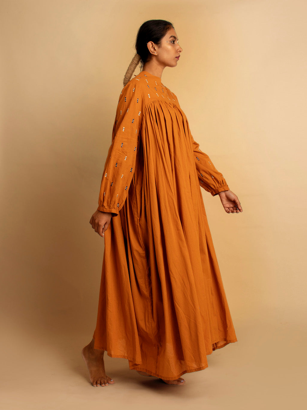 Reba Dress - Tan - OurDve