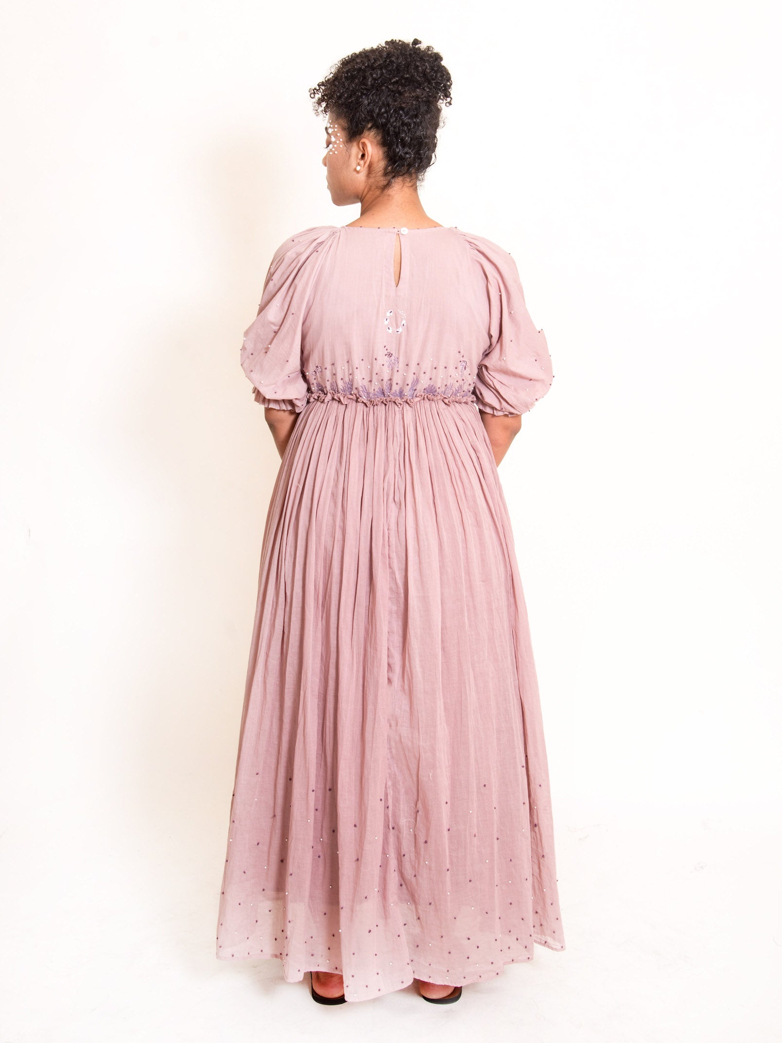 Coral Dress Mul Cotton - Ash Pink - OurDve