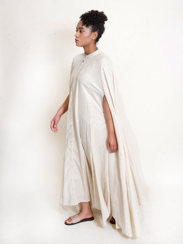 Crab Dress Handwoven - Beige - OurDve