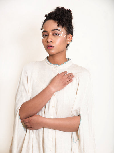 Crab Dress Handwoven - Beige - OurDve