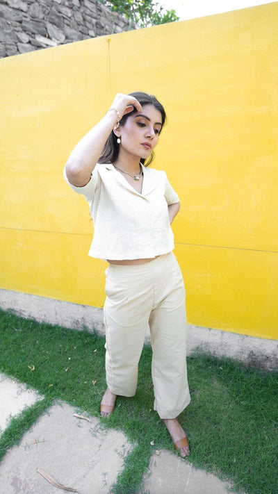 Crop Shirt - Handwoven - OurDve