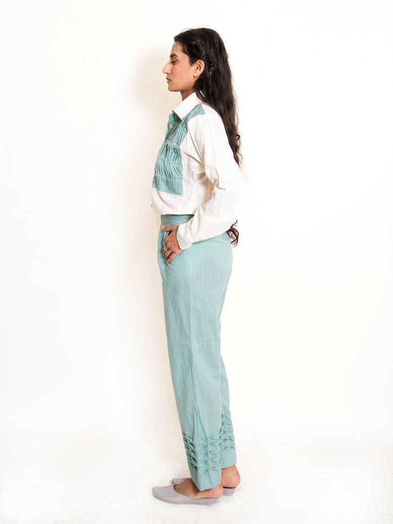 Finn Set (Top + Pants) Mul Cotton Mint Green - OurDve