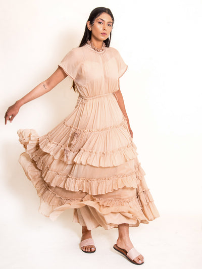 Jellf Dress Mul Cotton - Ivory - OurDve