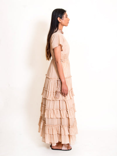 Jellf Dress Mul Cotton - Ivory - OurDve