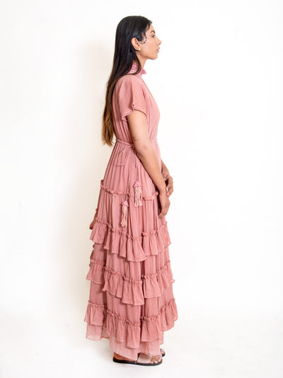 Jellf Dress Mul Cotton - Onion Pink - OurDve
