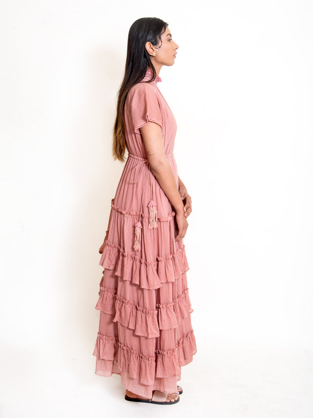 Jellf Dress Mul Cotton - Onion Pink - OurDve 
