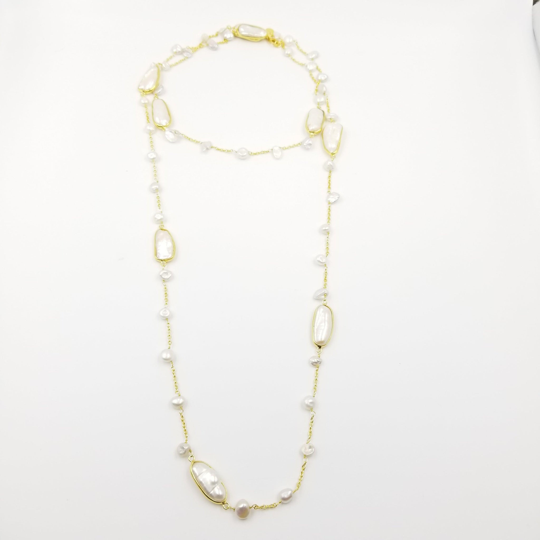Long Running Water Pearl Necklace - OurDve