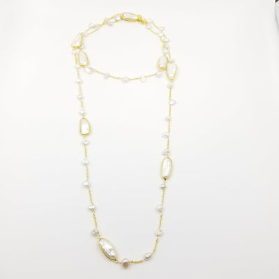 Long Running Water Pearl Necklace - OurDve