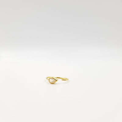 Moonstone Drop Ring - OurDve