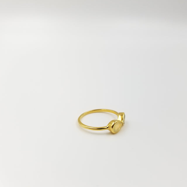 Moonstone Infinity Ring