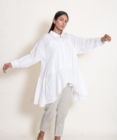 Otter Set (Top + Pants) Mul Cotton White - OurDve