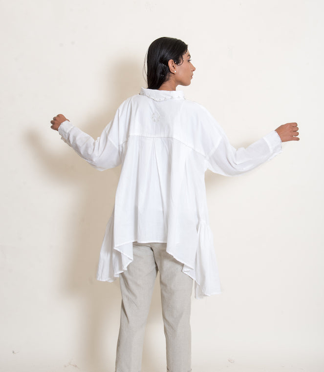 Otter Set (Top + Pants) Mul Cotton White - OurDve