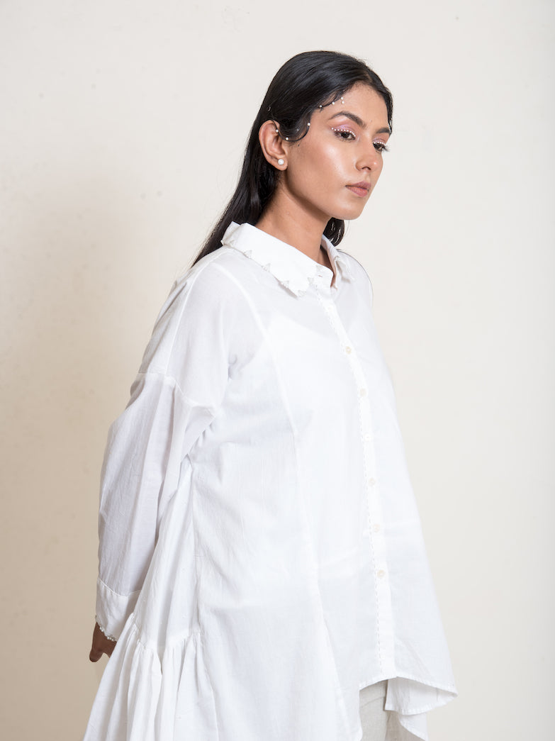 Otter Set (Top + Pants) Mul Cotton White - OurDve