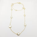 Oval Pearl Rose Quartz Necklace - OurDve 