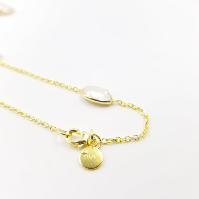 Oval Running Water Pearl Necklace