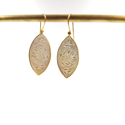 Pearl Leaf Earring - OurDve