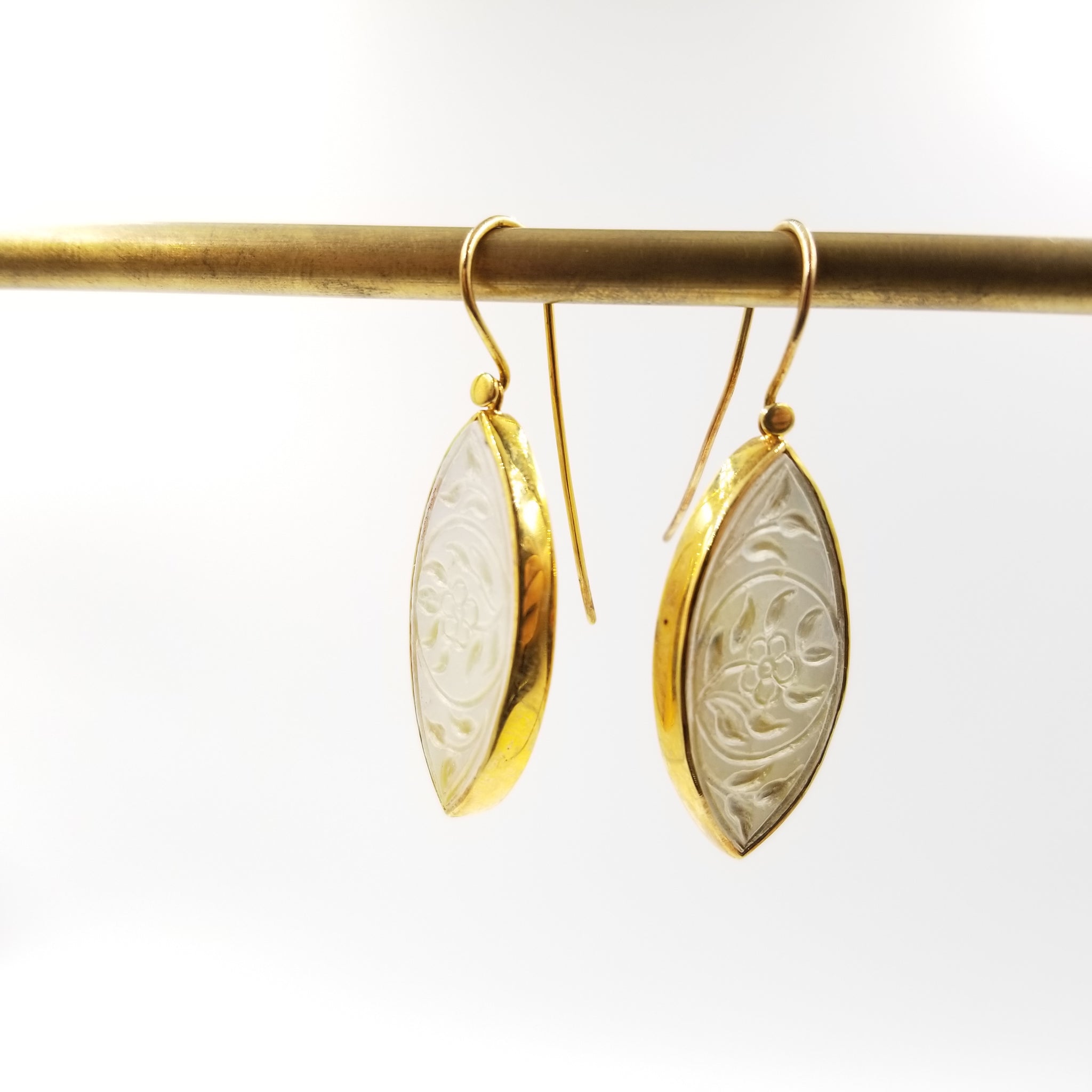 Pearl Leaf Earring - OurDve