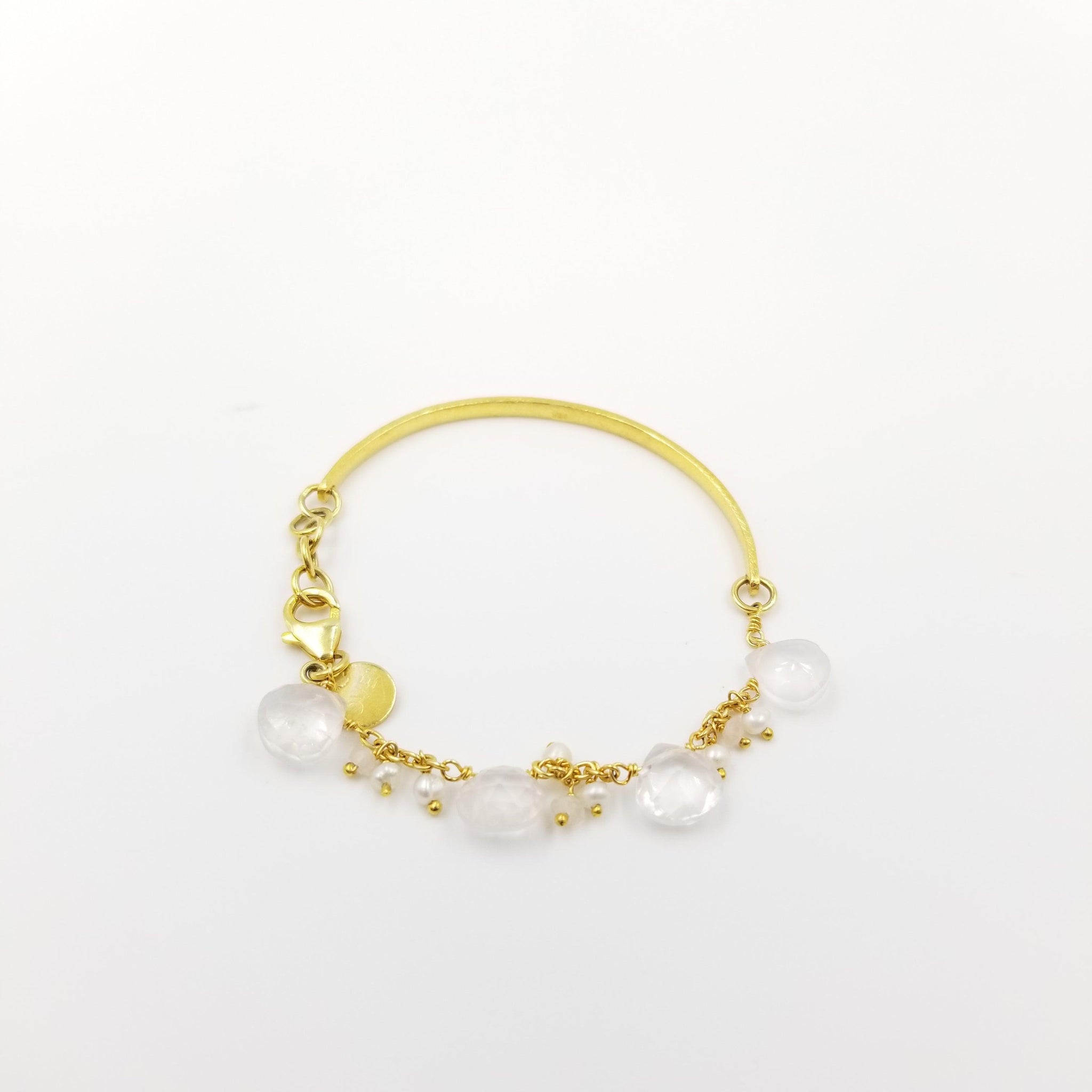 Rose Quartz Pearl Bracelet-Band - OurDve