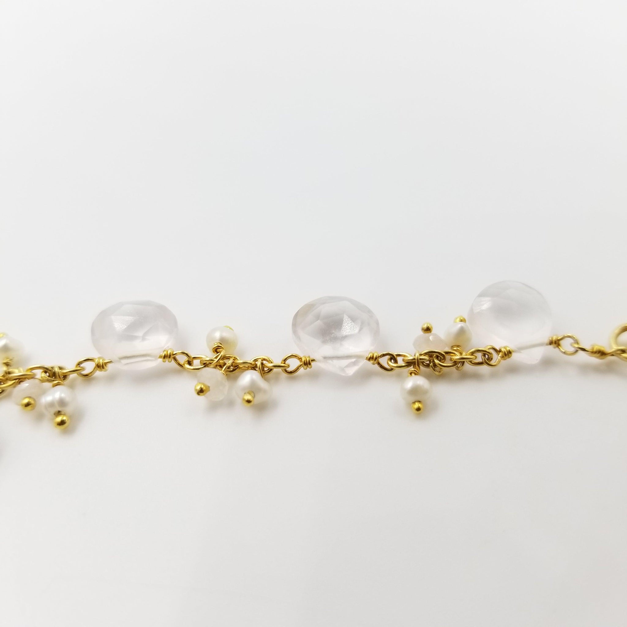 Rose Quartz Pearl Bracelet-Band - OurDve