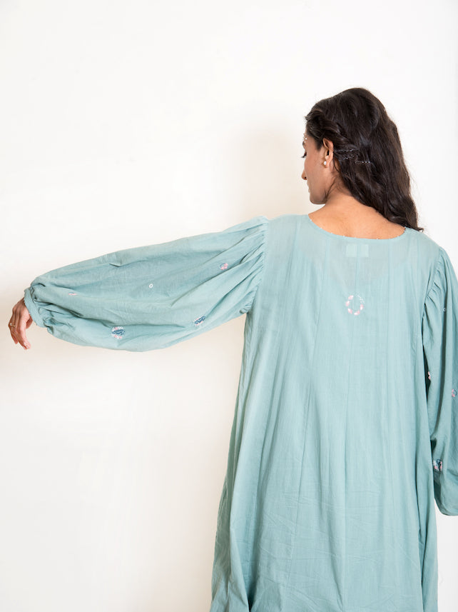 Seeho Dress Mul Cotton - Mint Green - OurDve